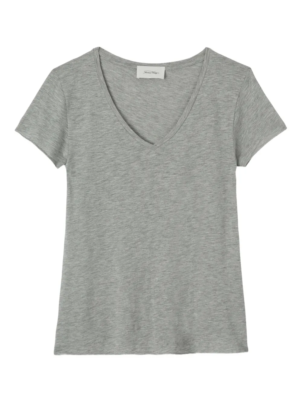 American Vintage Jacksonville V-neck T-shirt - Grigio