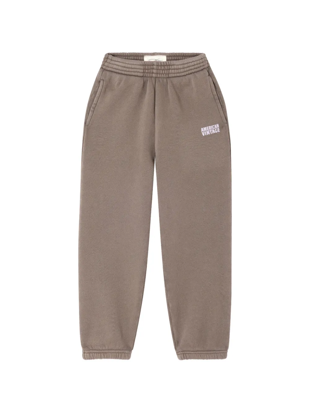 American Vintage Kids Izubird logo-detail track pants - Marrone