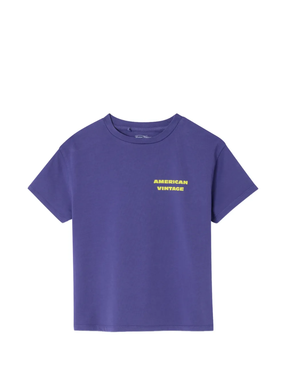 American Vintage Kids Fizvalley round-neck print T-shirt - Viola