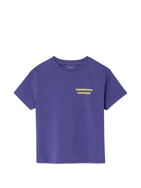 American Vintage Kids Fizvalley T-shirt met print en ronde hals