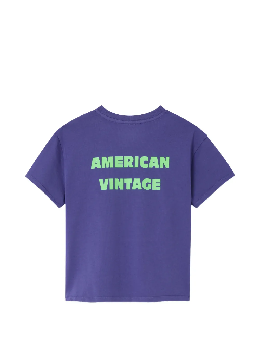 American Vintage Kids Fizvalley T-shirt met print en ronde hals Paars