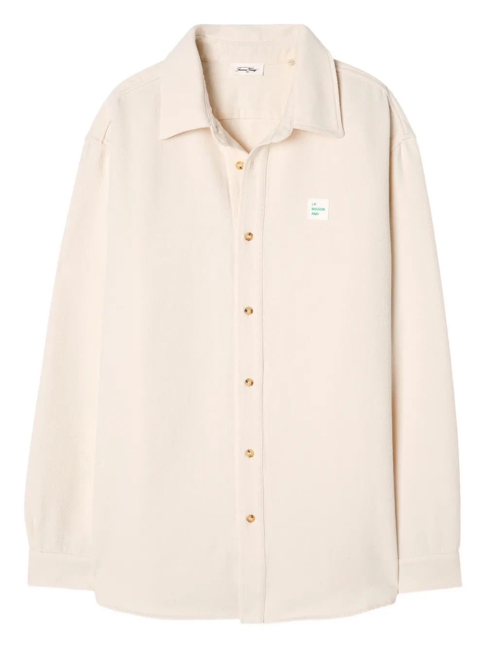 American Vintage Afaz buttoned long-sleeved shirt - Neutrals