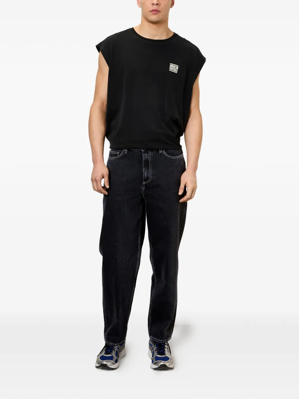 American Vintage Yopday straight-leg jeans - Zwart