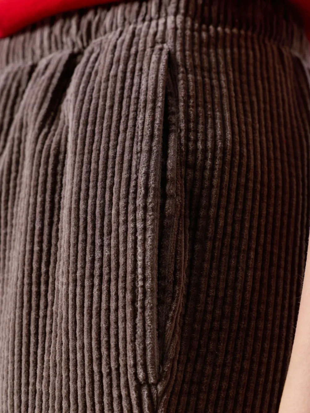 Padow Corduroy Straight Cotton Trousers
