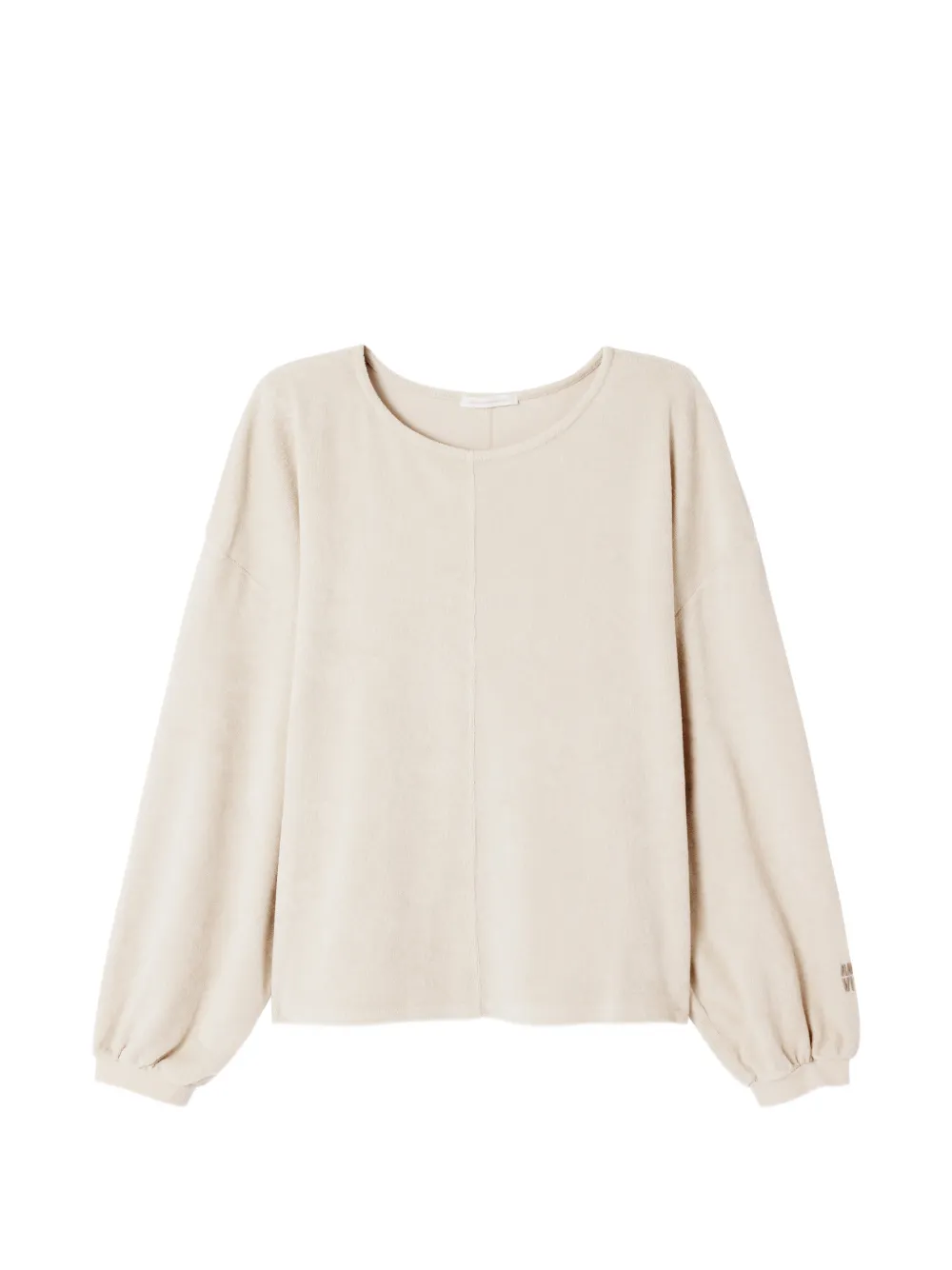 American Vintage Fuxow long-sleeved cotton sweatshirt - Toni neutri