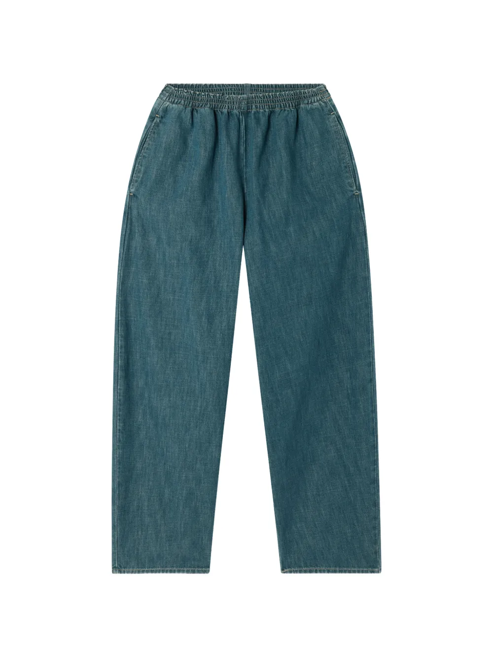 American Vintage Ydopark elasticated denim trousers - Blu