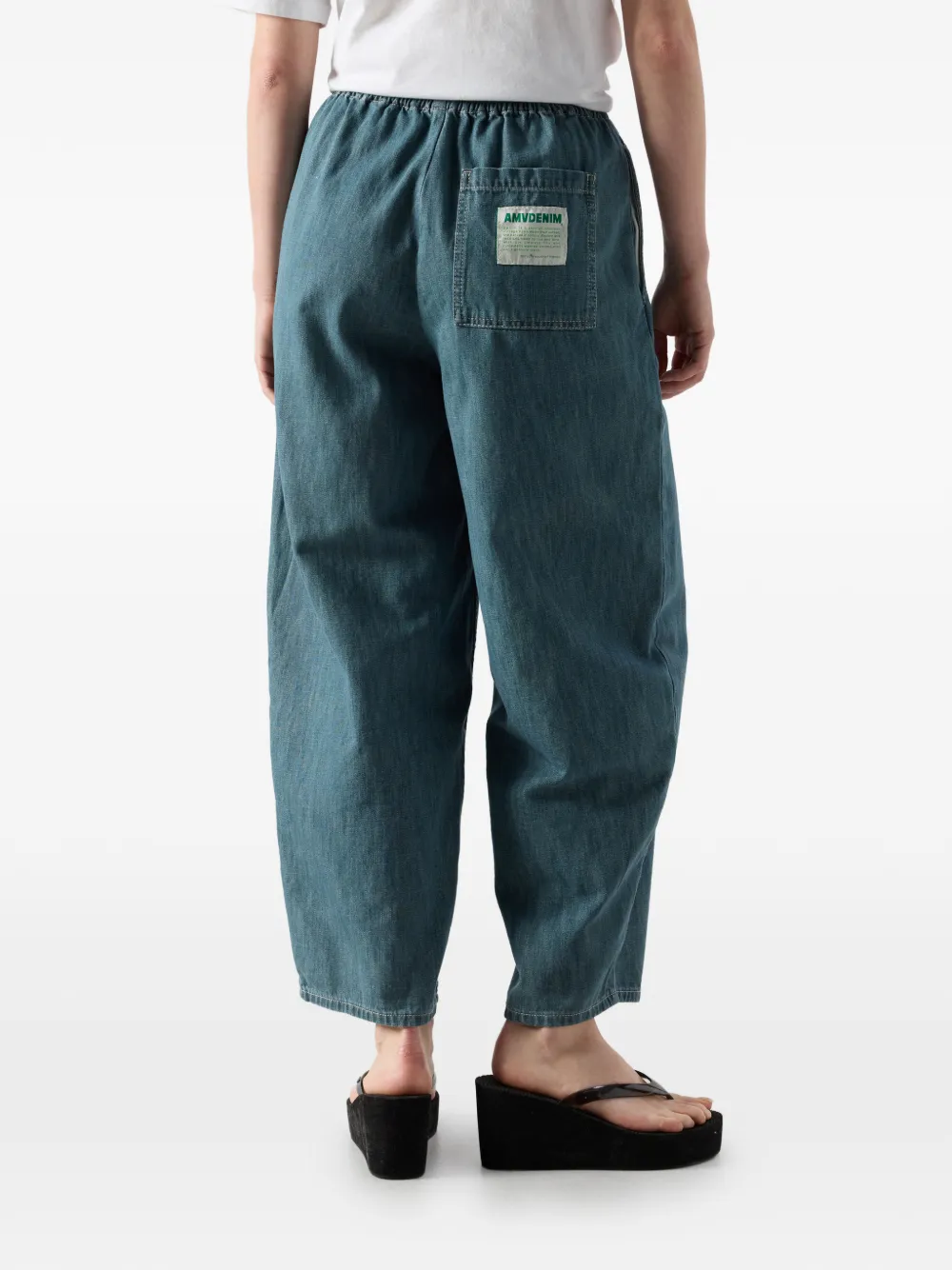 American Vintage Ydopark elastische denim broek Blauw