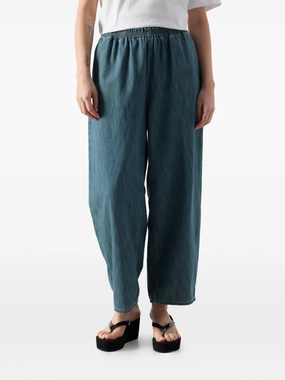American Vintage Ydopark elastische denim broek Blauw