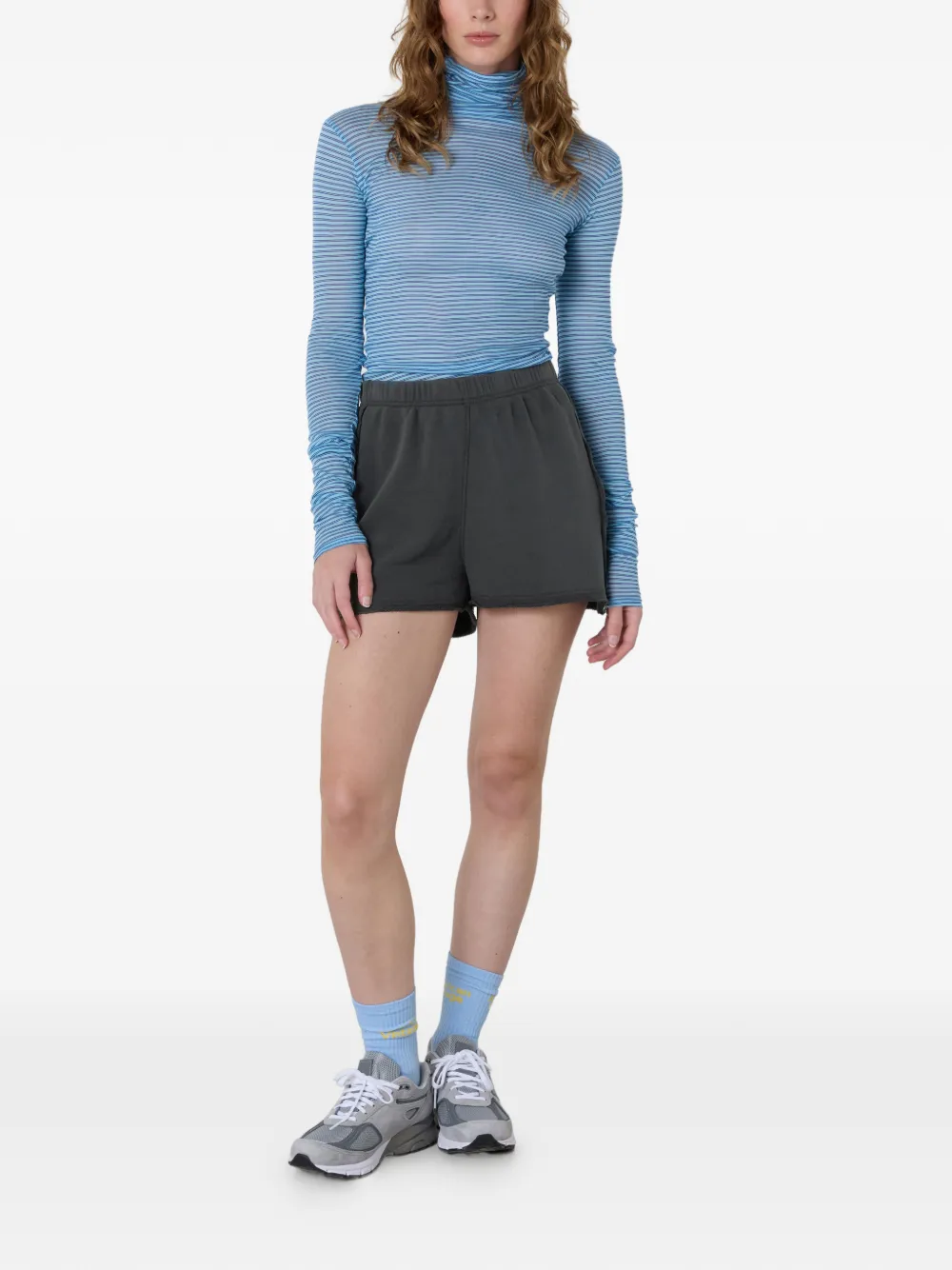 American Vintage Atubay shorts met elastische taille Grijs