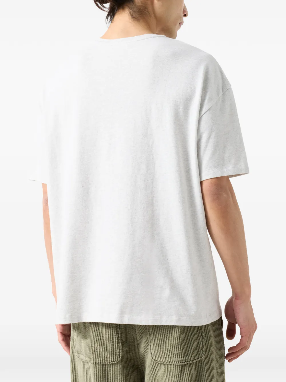 American Vintage Ykobow T-shirt met ronde hals Grijs