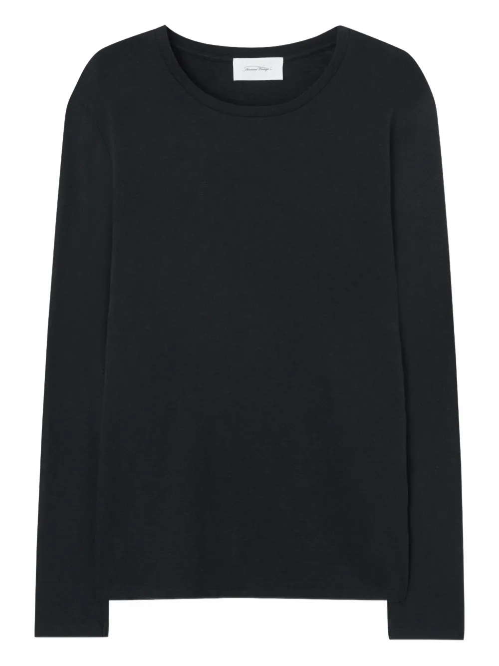 American Vintage long-sleeve round-neck T-shirt - Nero