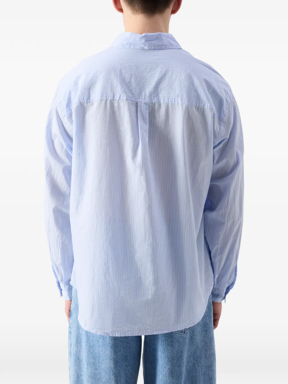 Eluabird Striped Patch-Pocket Cotton Shirt