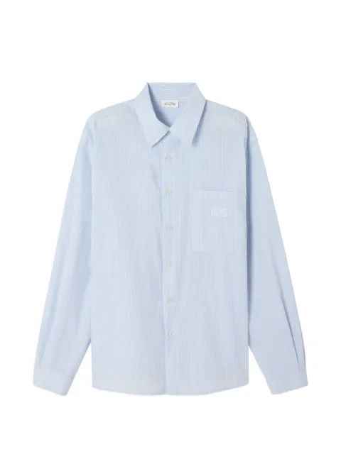 American Vintage Eluabird striped patch-pocket cotton shirt