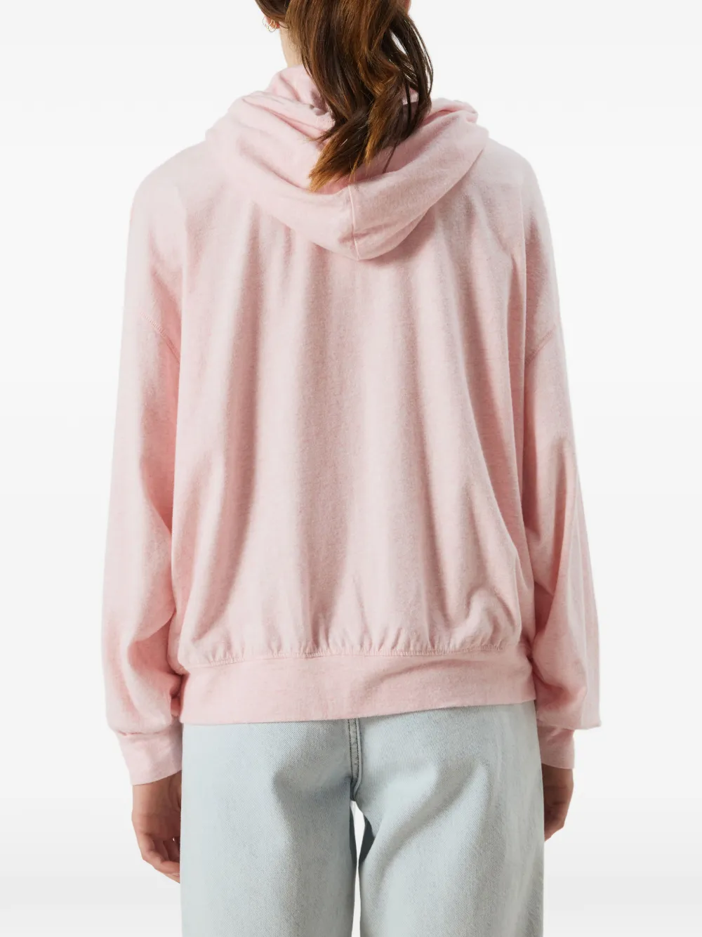American Vintage Ypawood hoodie met rits Roze