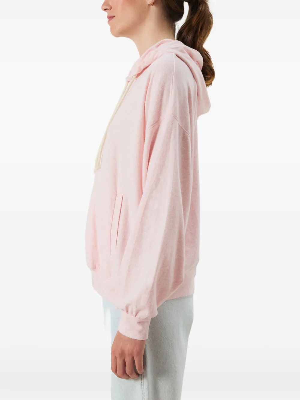 American Vintage Ypawood hoodie met rits Roze