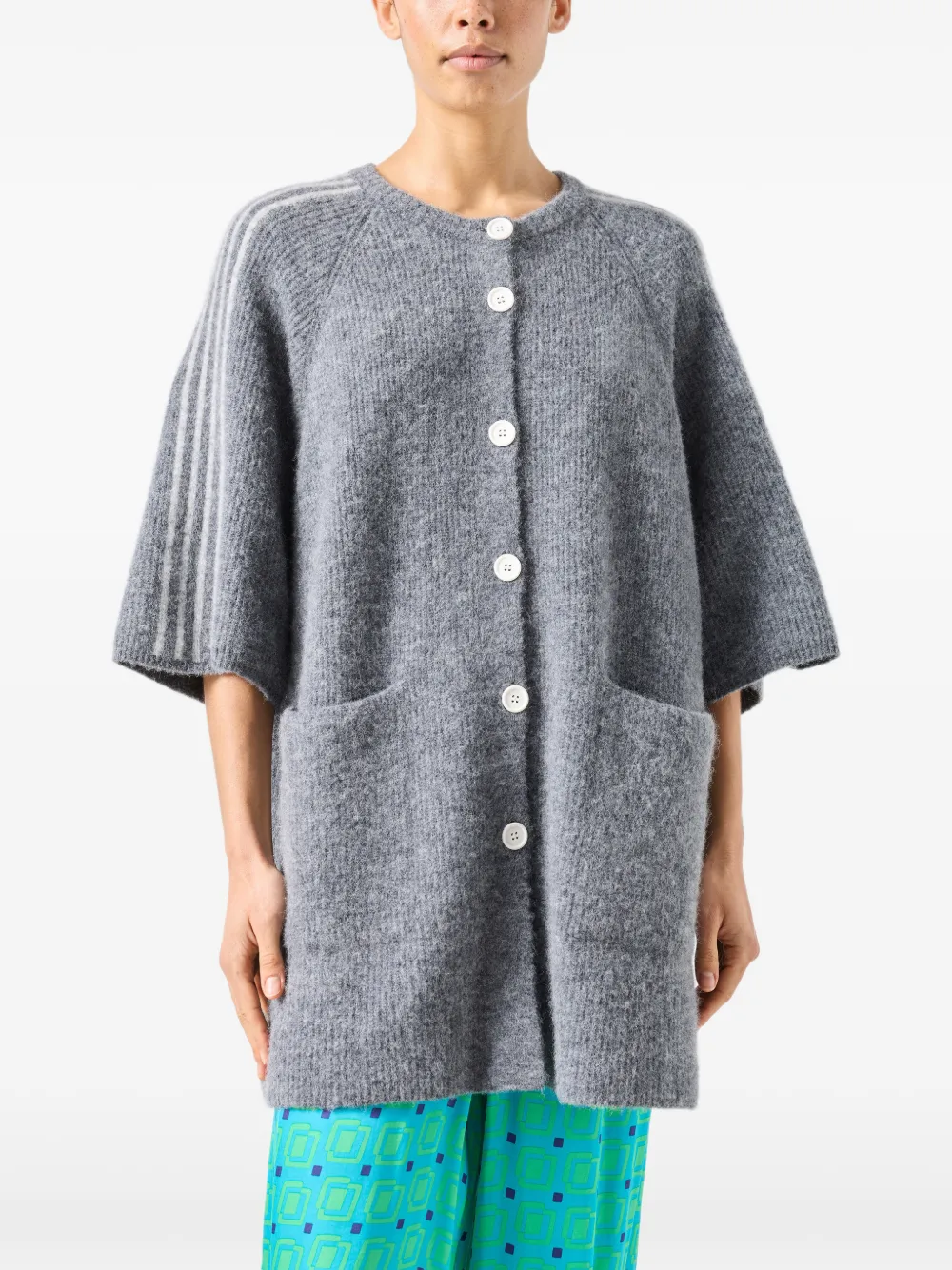 Vitow Buttoned Short-Sleeve Cardigan