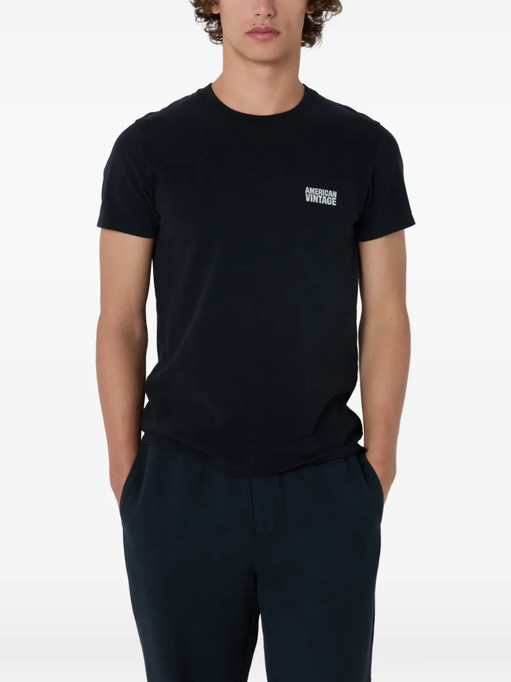 American Vintage T-shirt met korte mouwen Blauw