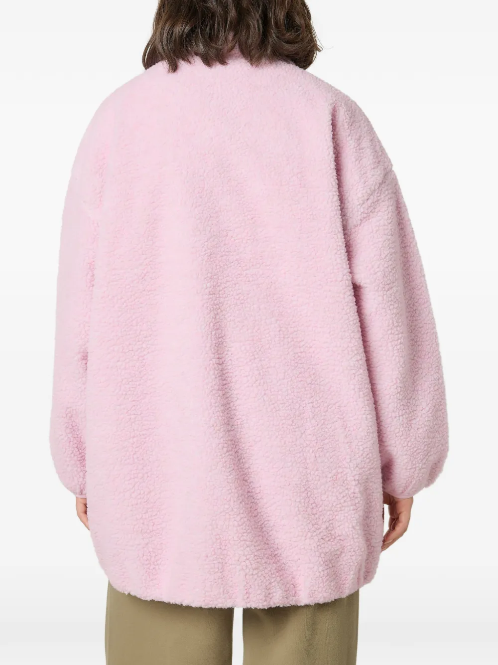 American Vintage Hoktown oversized jack met rits Roze