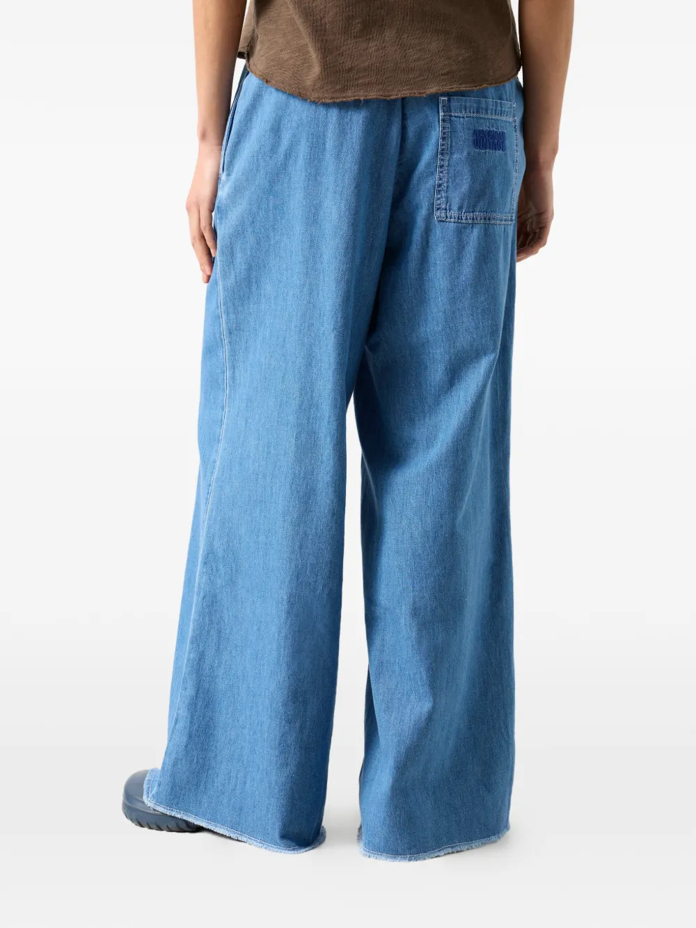 American Vintage Jeans met elastische taille Blauw