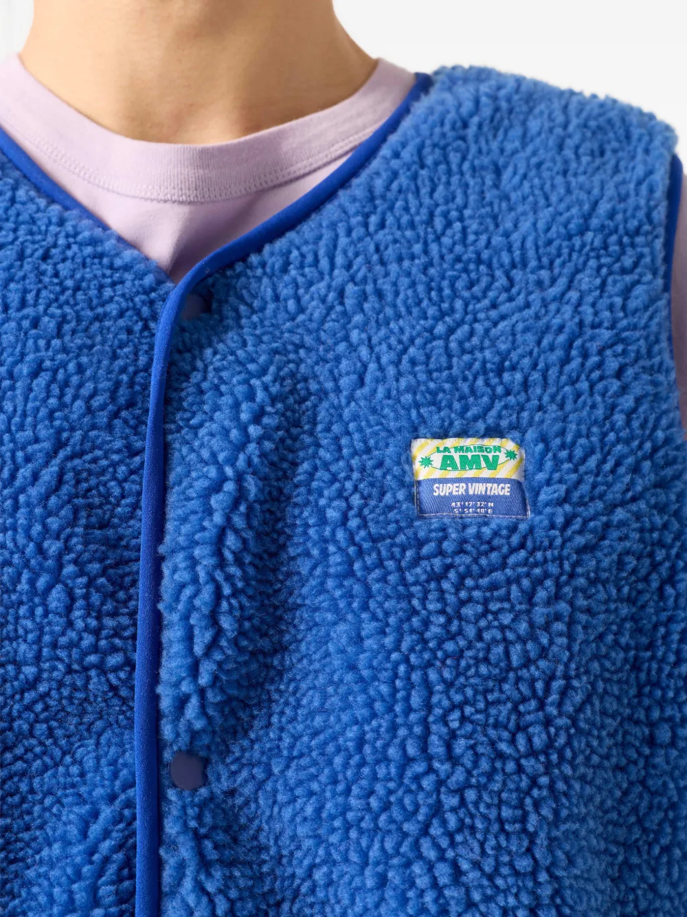 American Vintage Hoktown gilet met knopen Blauw