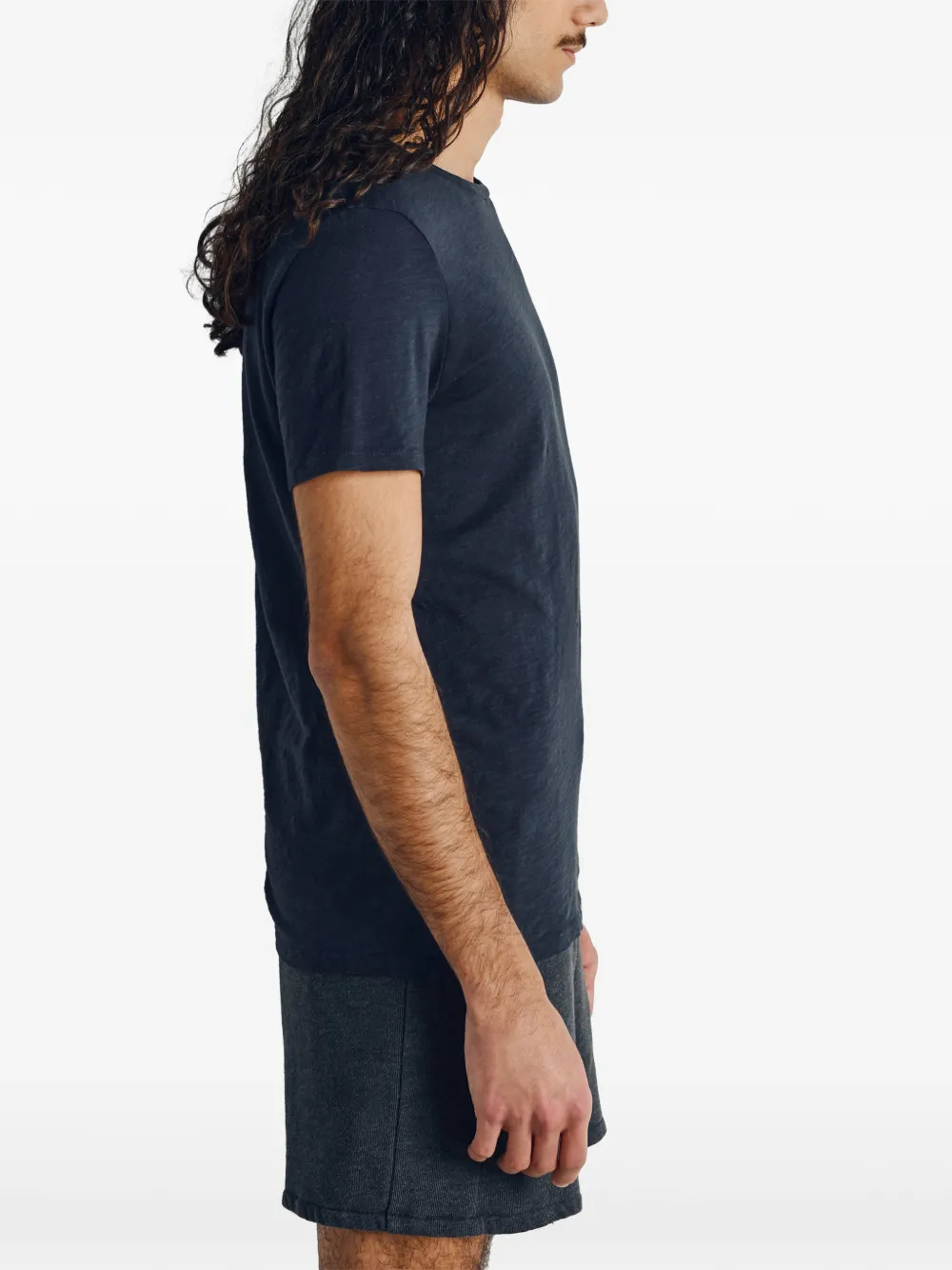 American Vintage Bysapick T-shirt met ronde hals en korte mouwen Blauw