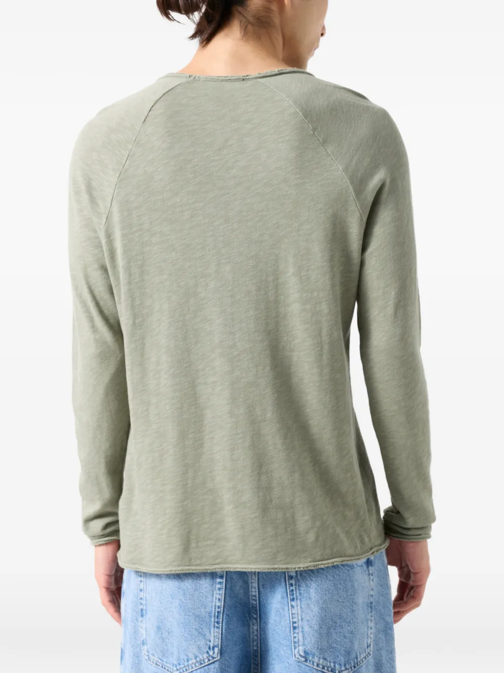 American Vintage Sonoma T-shirt met lange mouwen Groen