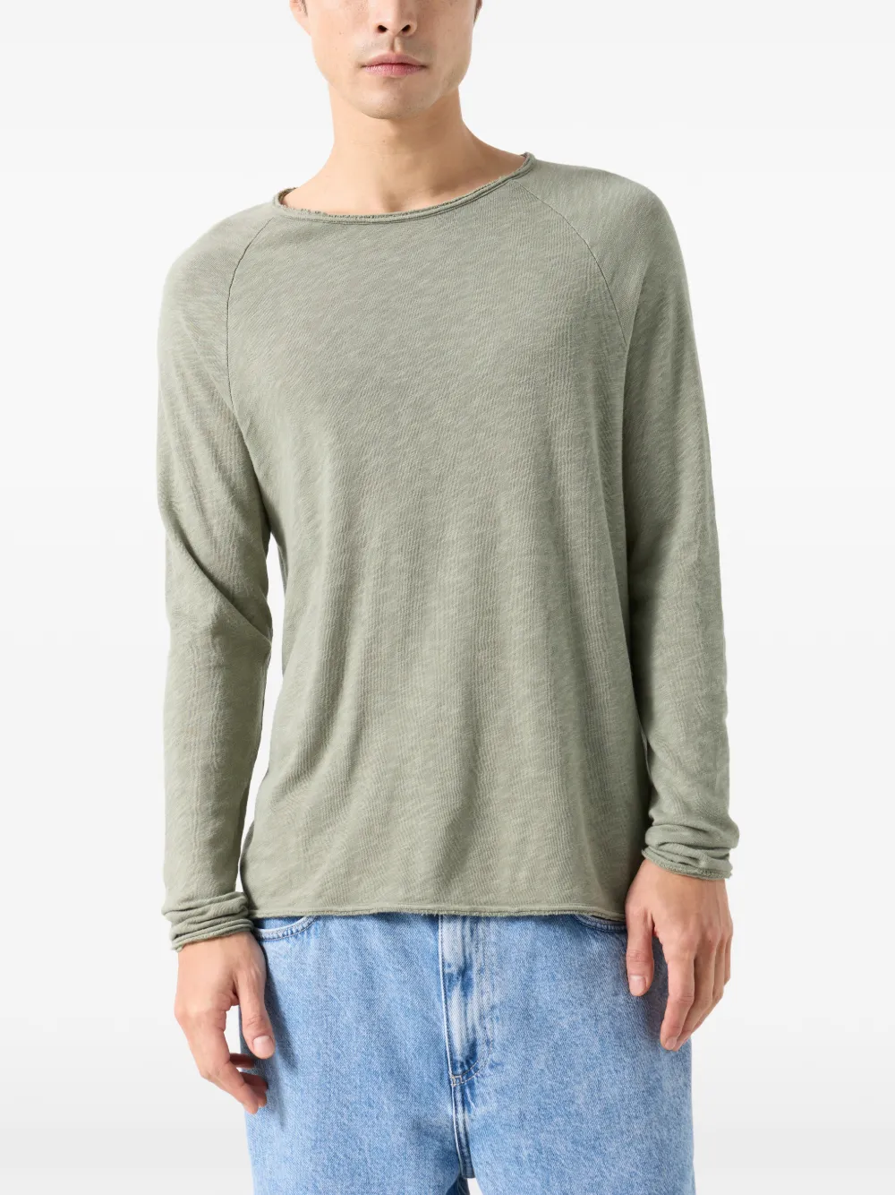 American Vintage Sonoma T-shirt met lange mouwen Groen