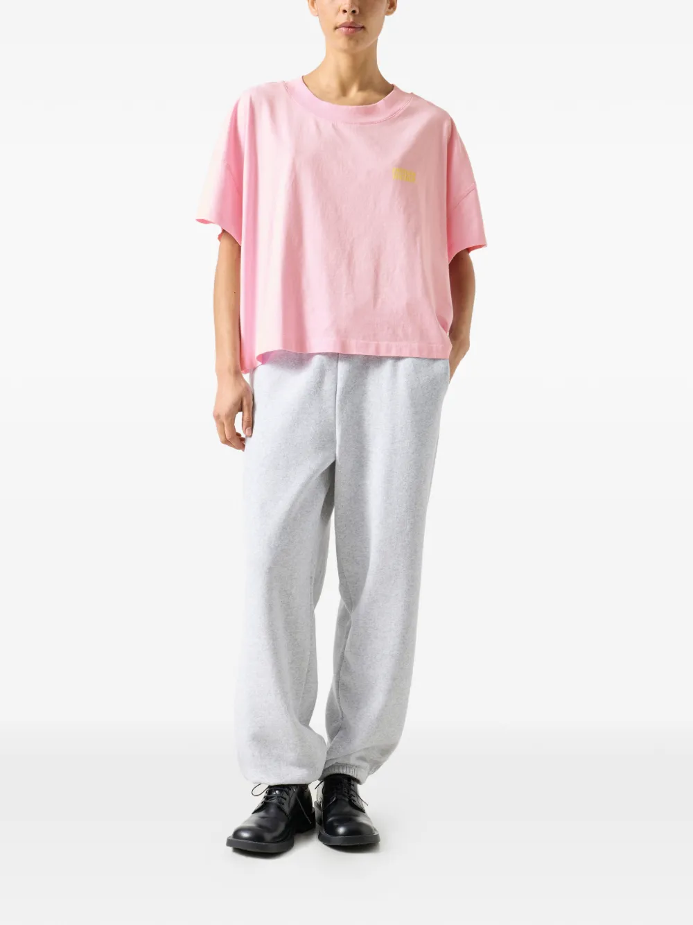 American Vintage T-shirt met ronde hals Roze