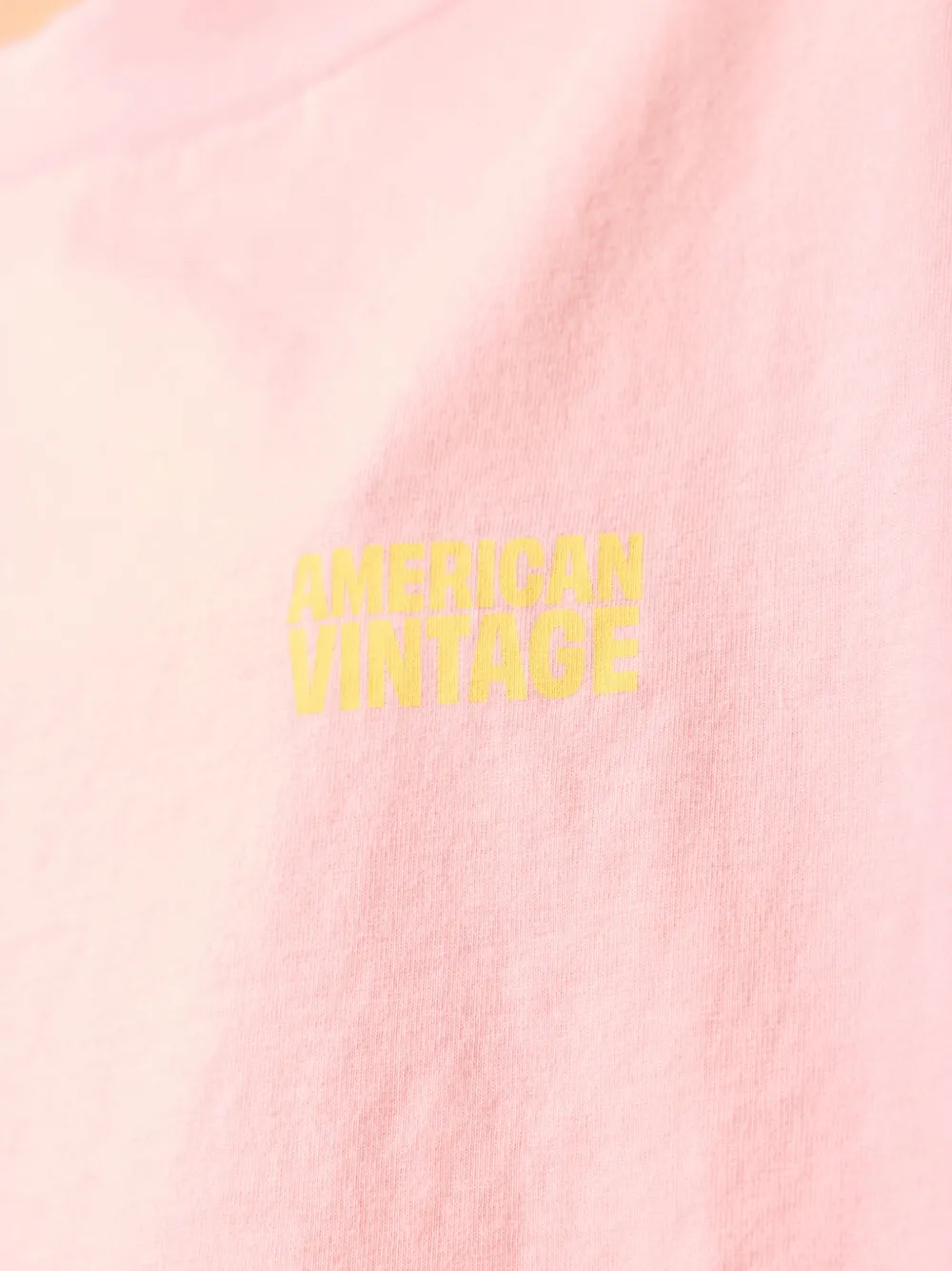 American Vintage T-shirt met ronde hals Roze
