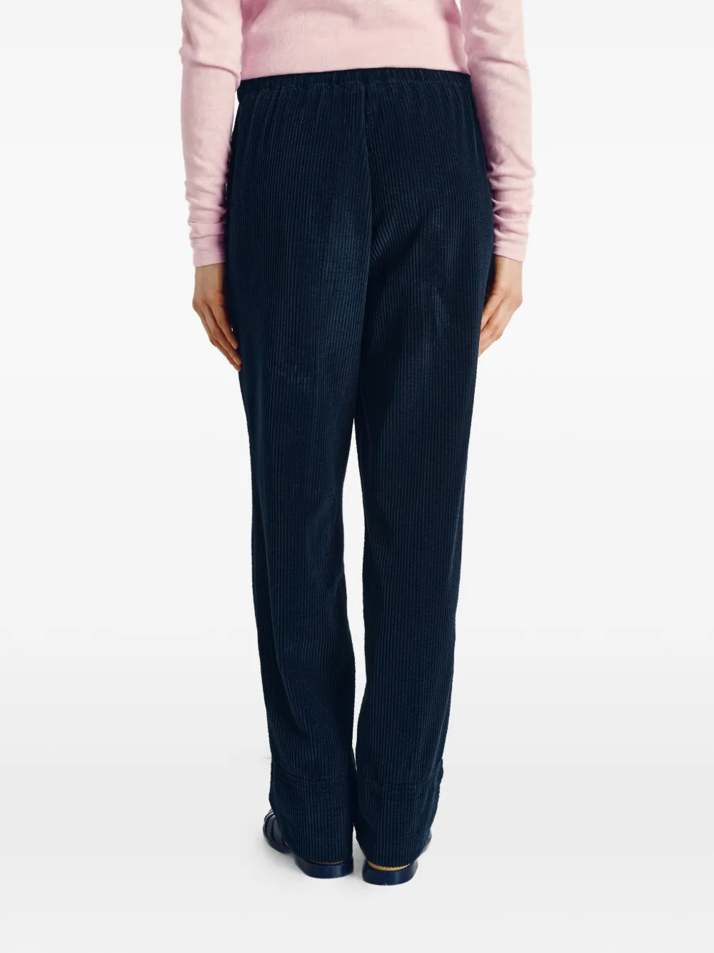 American Vintage Padow ribfluwelen straight broek Blauw