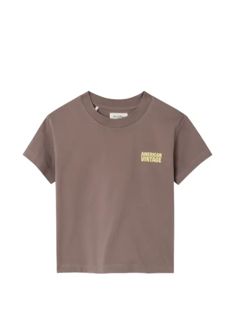American Vintage Kids 직시 라운드 넥 티셔츠