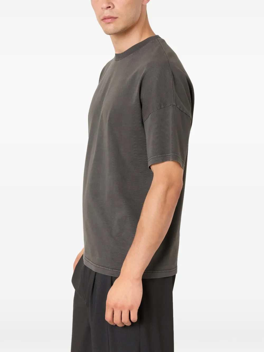 American Vintage T-shirt met ronde hals Grijs