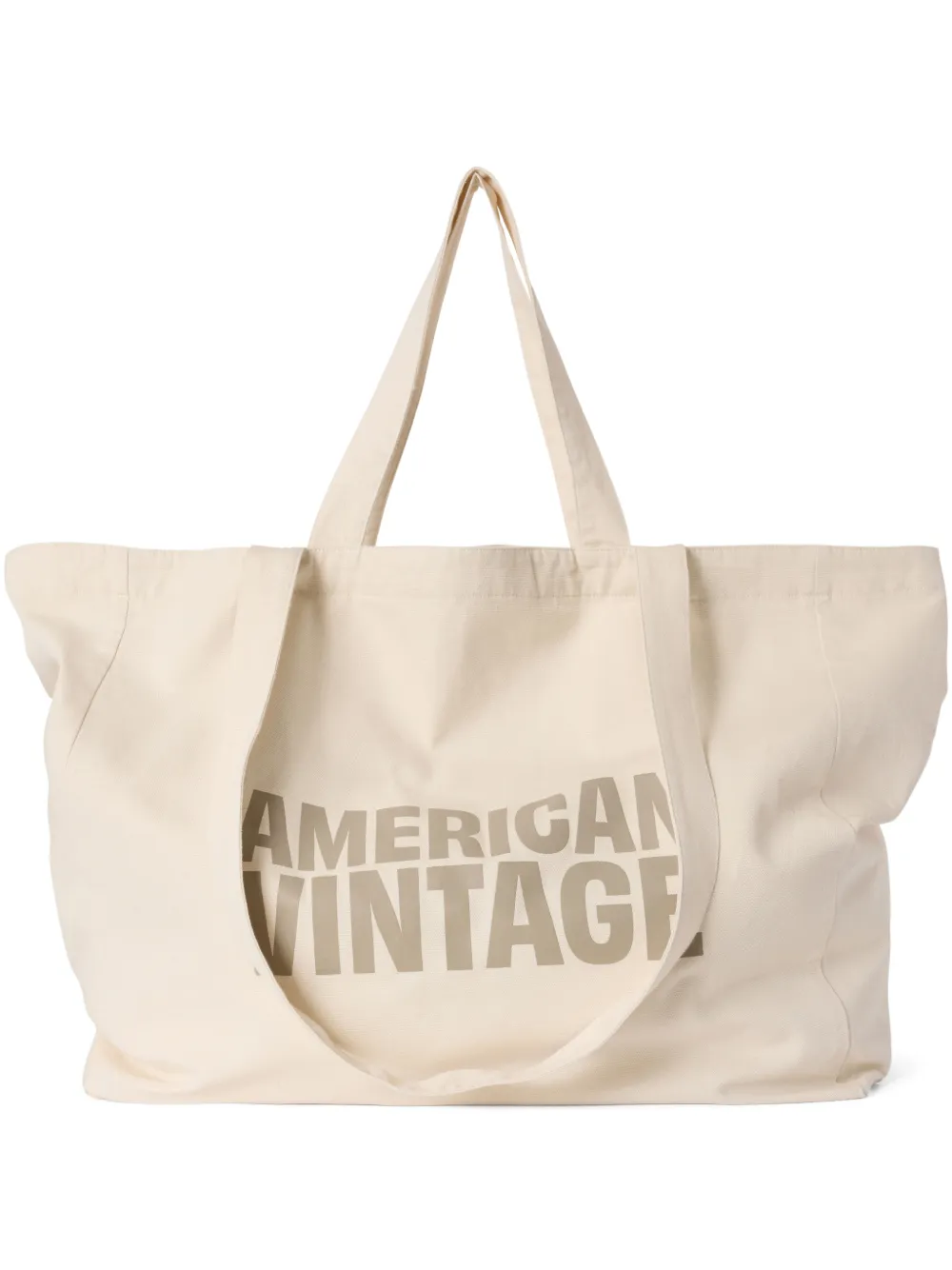 American Vintage Lycaz logo-print tote bag - Toni neutri