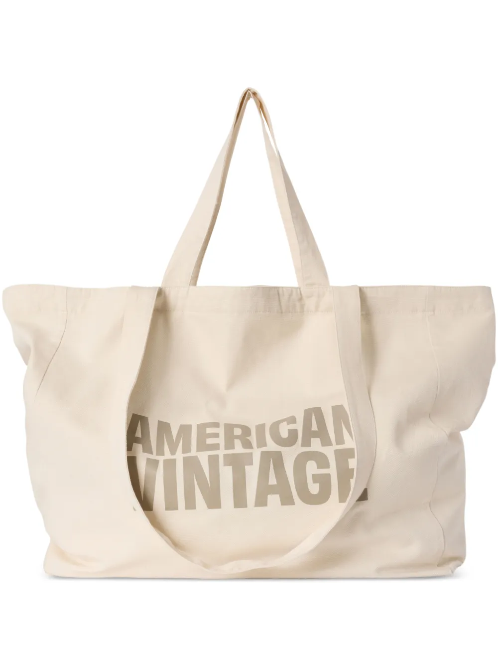 American Vintage Lycaz logo-print tote bag - Toni neutri
