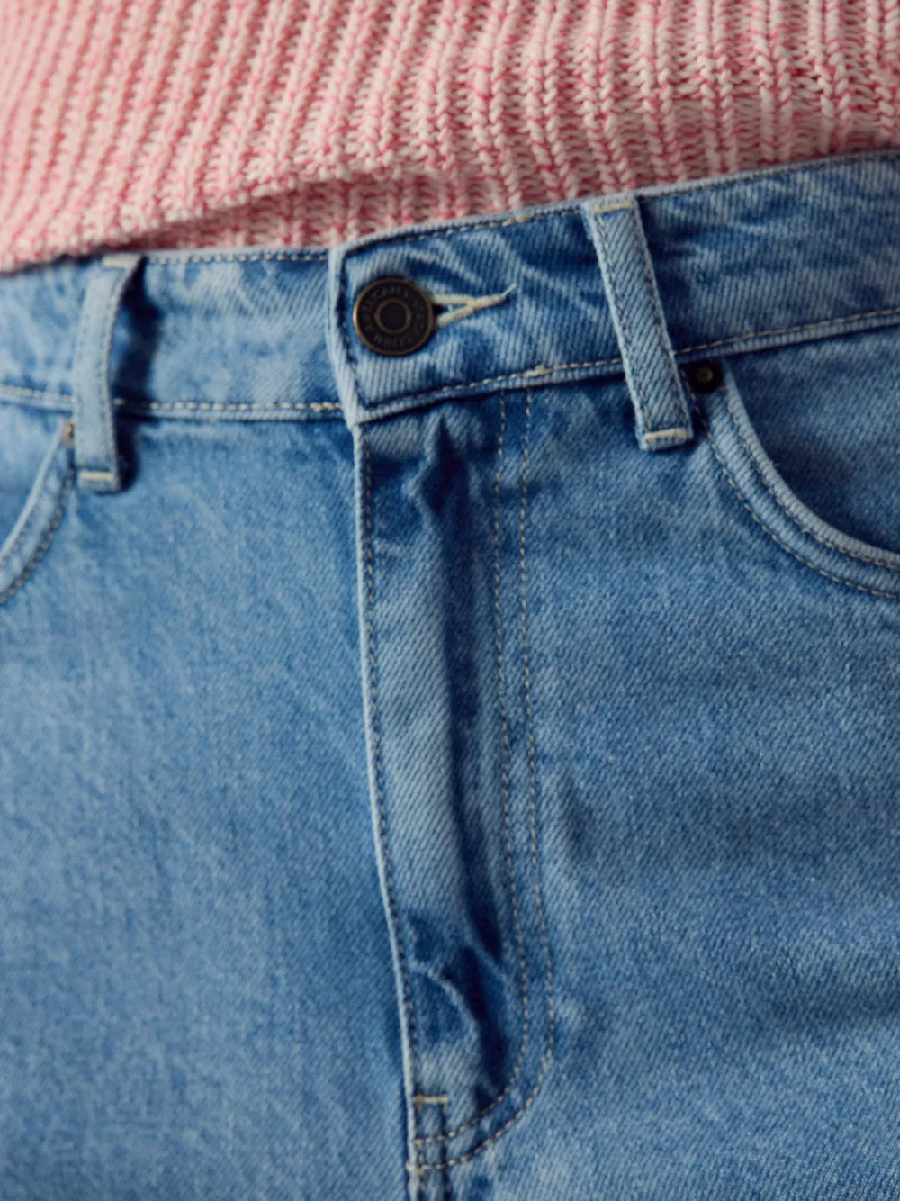 American Vintage Joybird cropped jeans Blauw