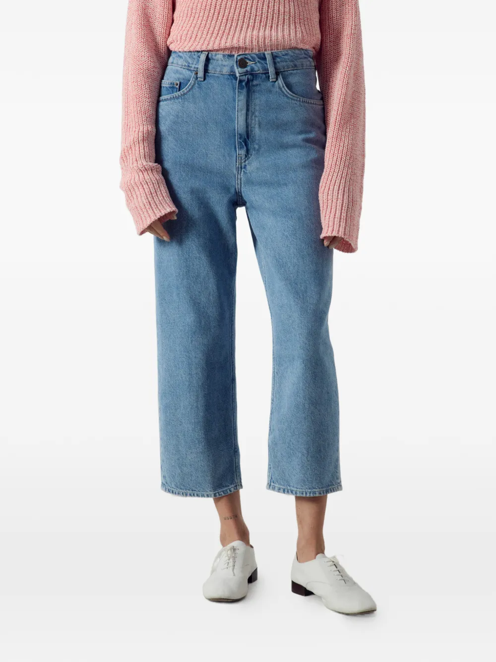 American Vintage Joybird cropped jeans Blauw