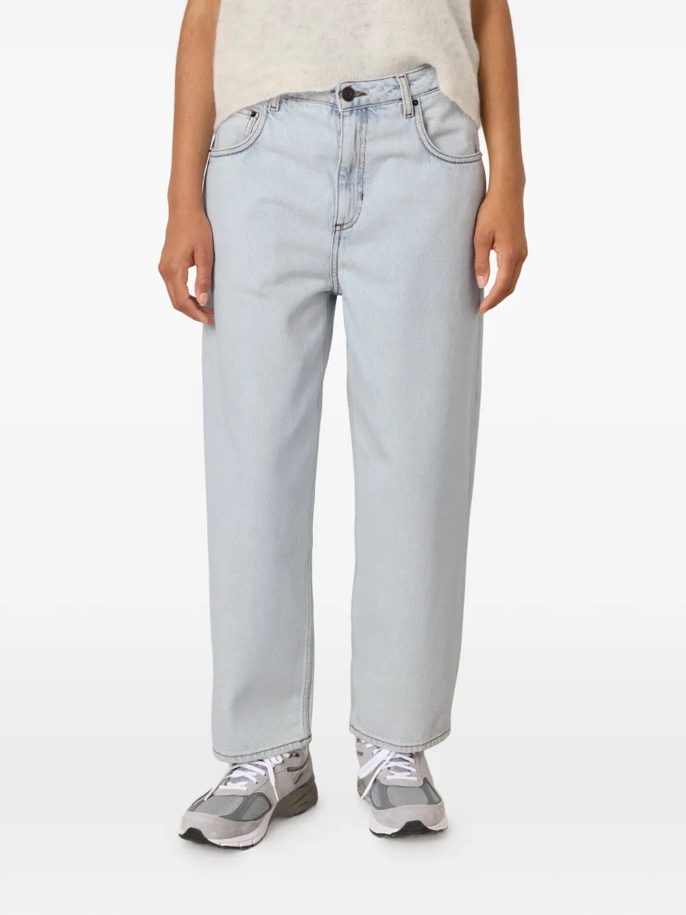 American Vintage Joybird low waist boyfriend jeans Blauw
