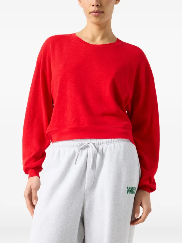 American Vintage long-sleeve T-shirt | Red | FARFETCH AO