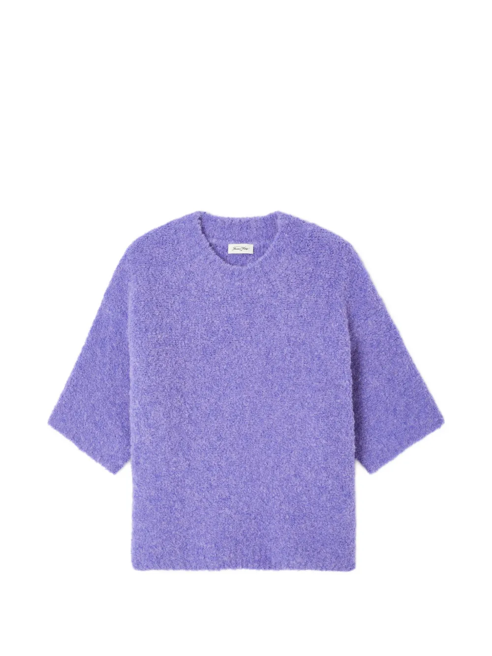 American Vintage Zolly short-sleeve round-neck sweater - Viola