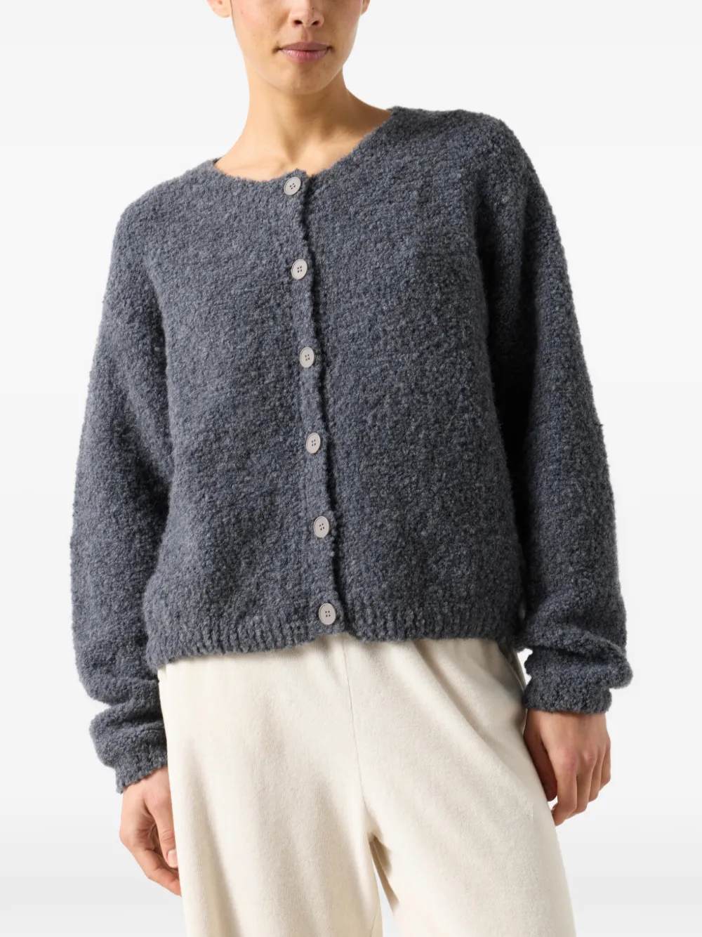 American Vintage Zolly vest met ronde hals Grijs