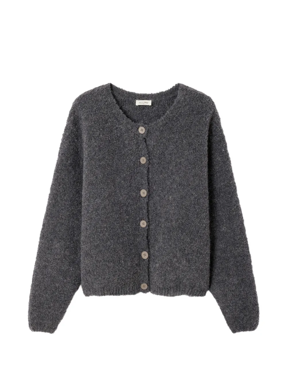 American Vintage Zolly round-neck cardigan - Grigio