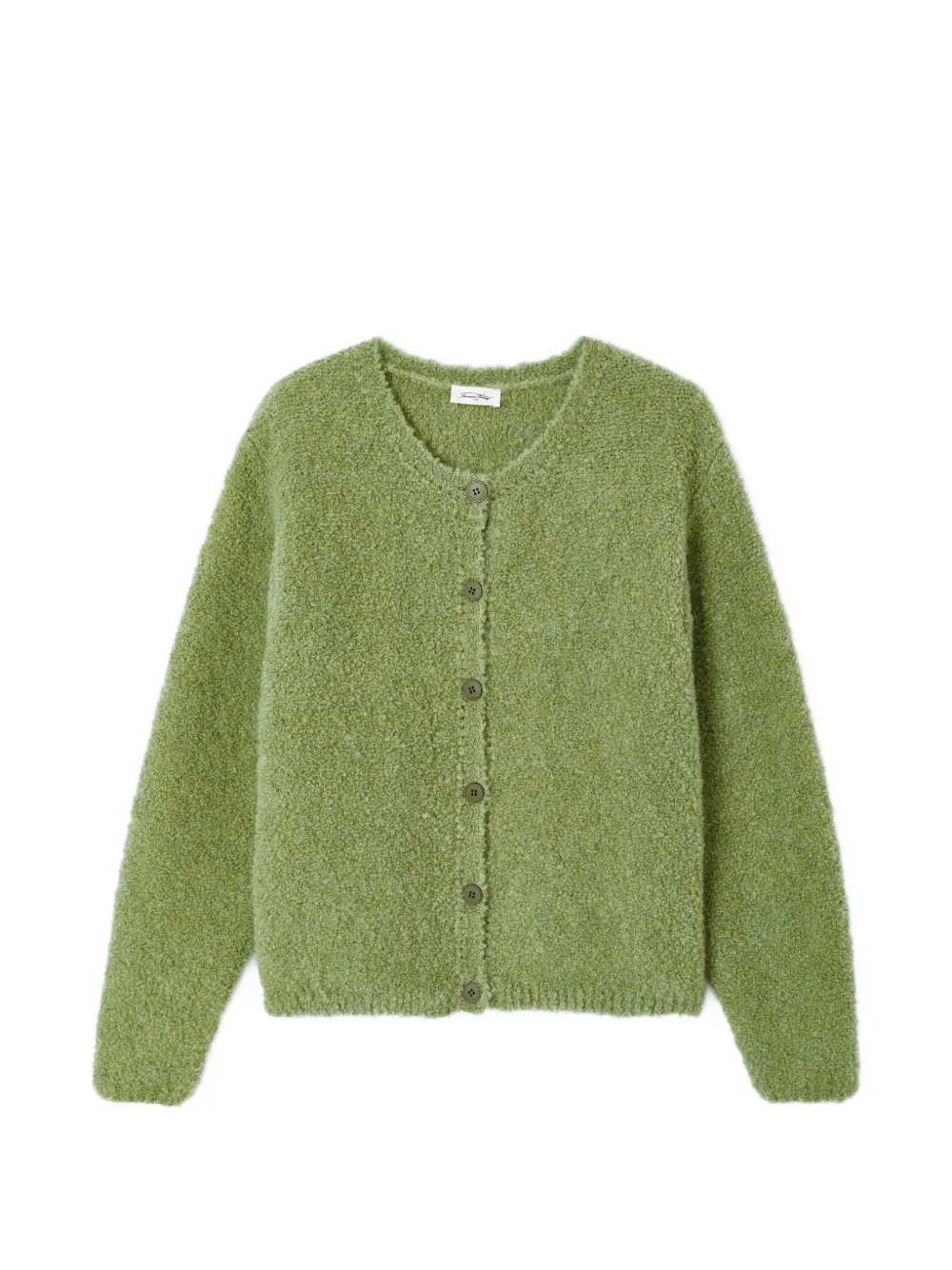 American Vintage Zolly buttoned round-neck cardigan - Verde
