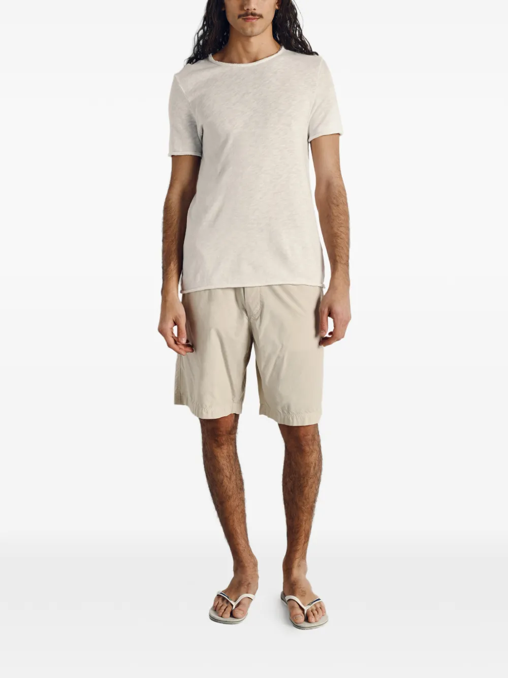 American Vintage Sonoma raw-edge T-shirt - Wit