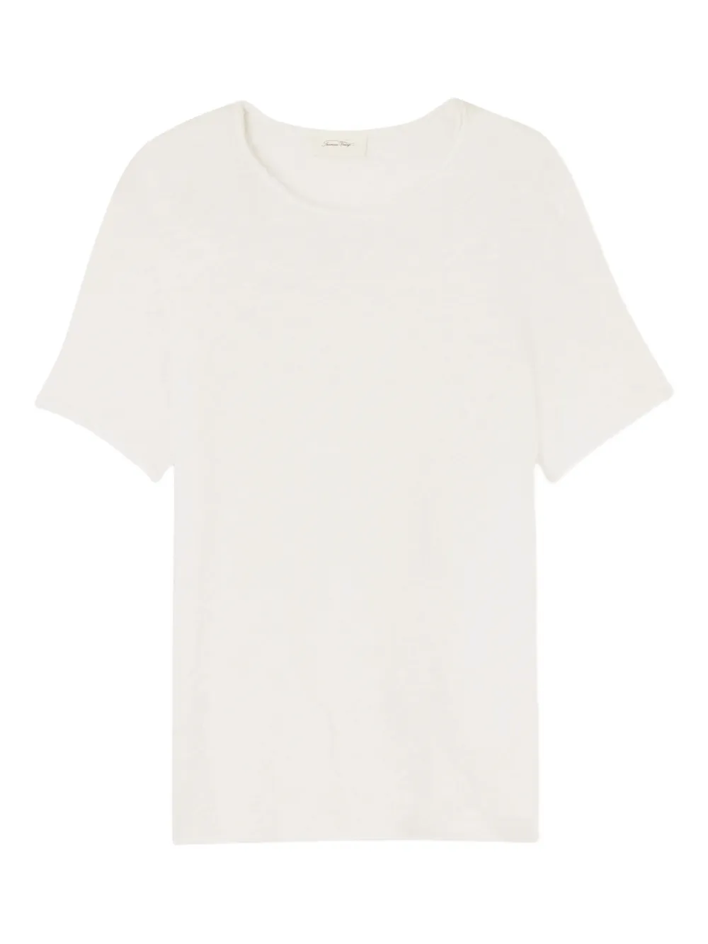 American Vintage Sonoma raw-edge T-shirt - Bianco