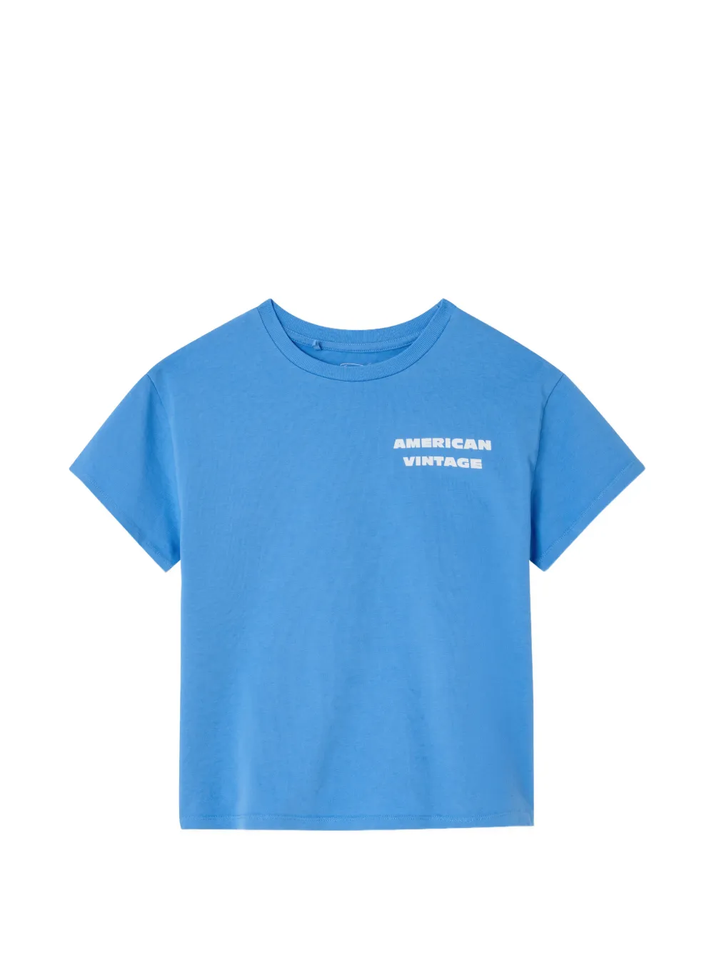 American Vintage Kids Fizvalley graphic-print T-shirt - Blu