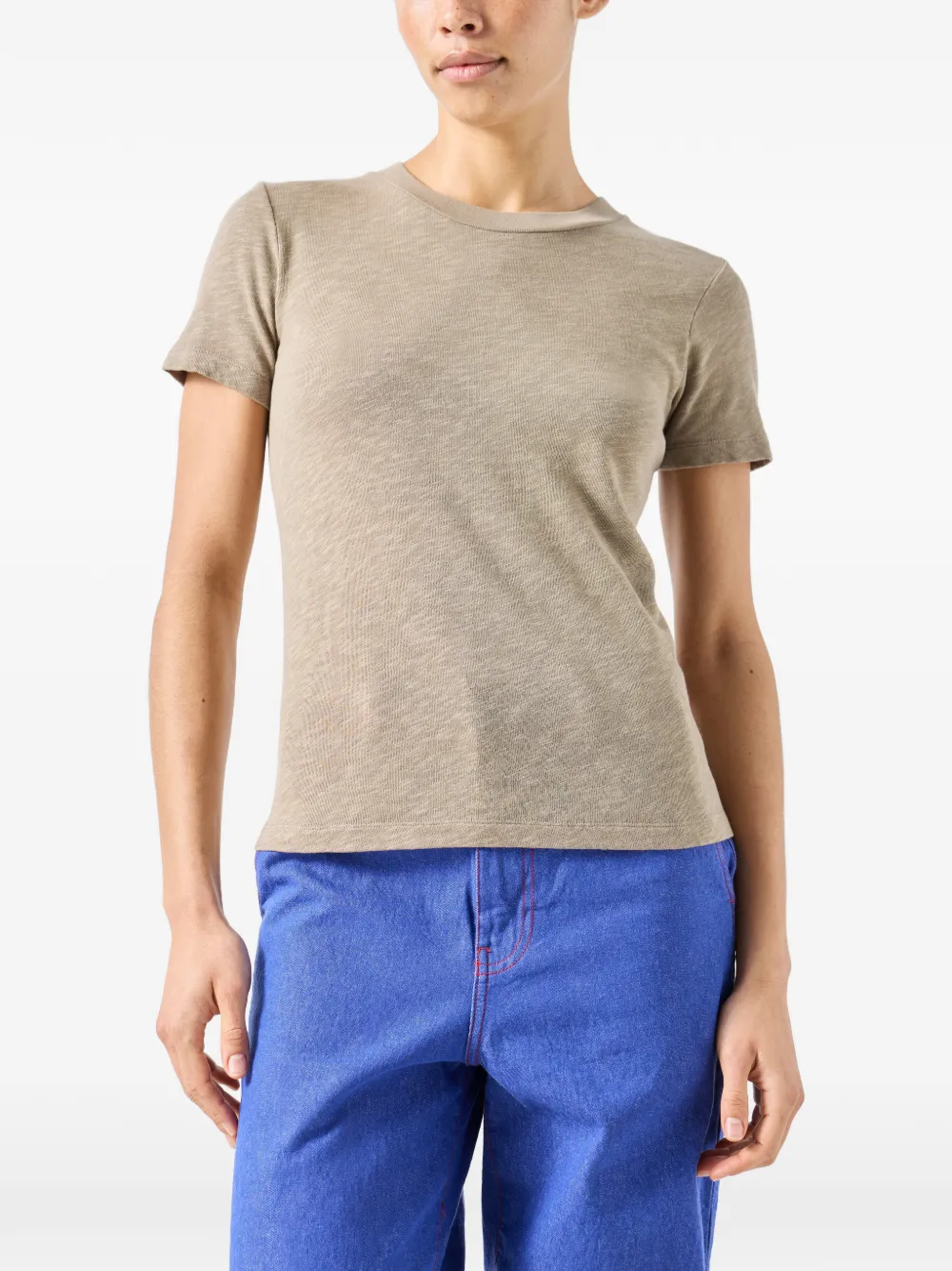 American Vintage Sonoma T-shirt met korte mouwen Beige