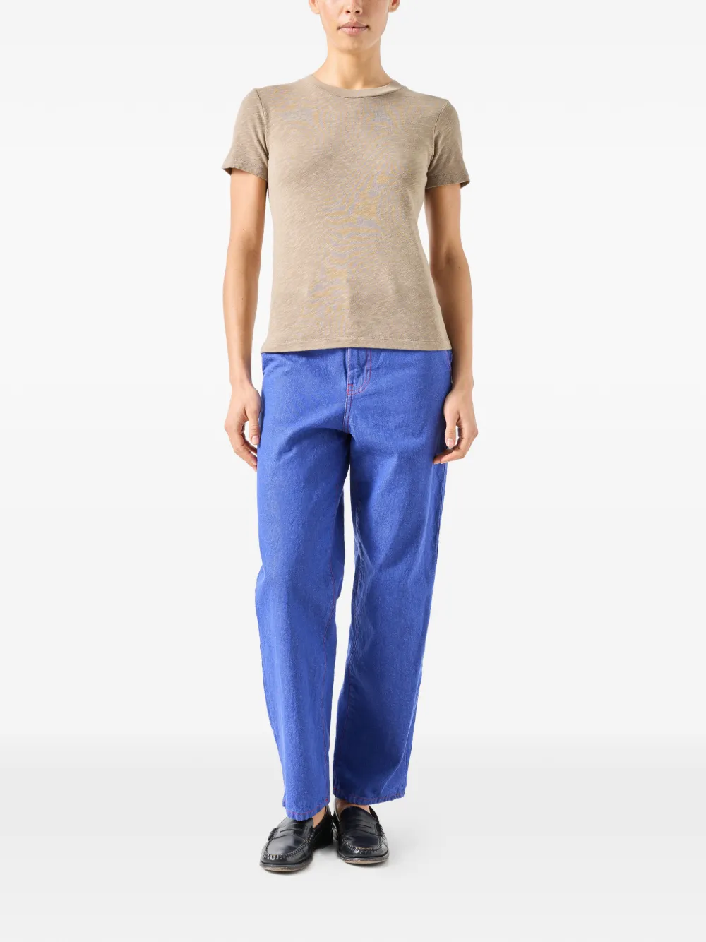 American Vintage Sonoma T-shirt met korte mouwen Beige