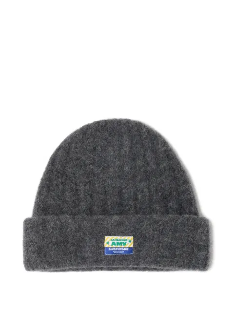 American Vintage Vitow ribbed-knit beanie hat