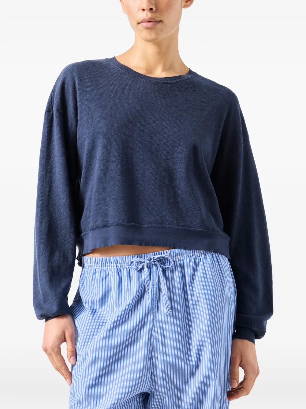 American Vintage Sonoma T-shirt met lange mouwen Blauw