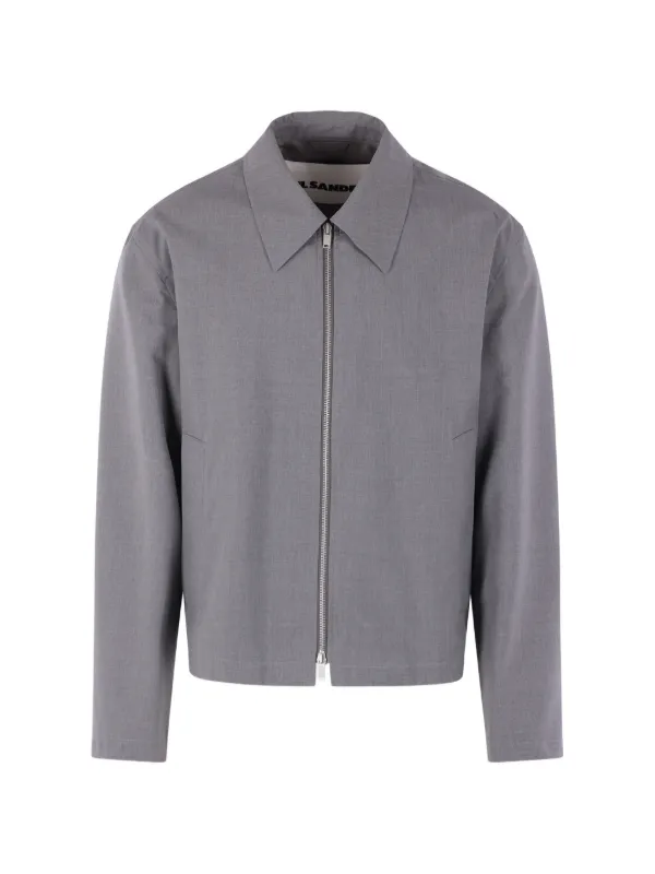 Jil Sander ジップ ジャケット | グレー | FARFETCH JP